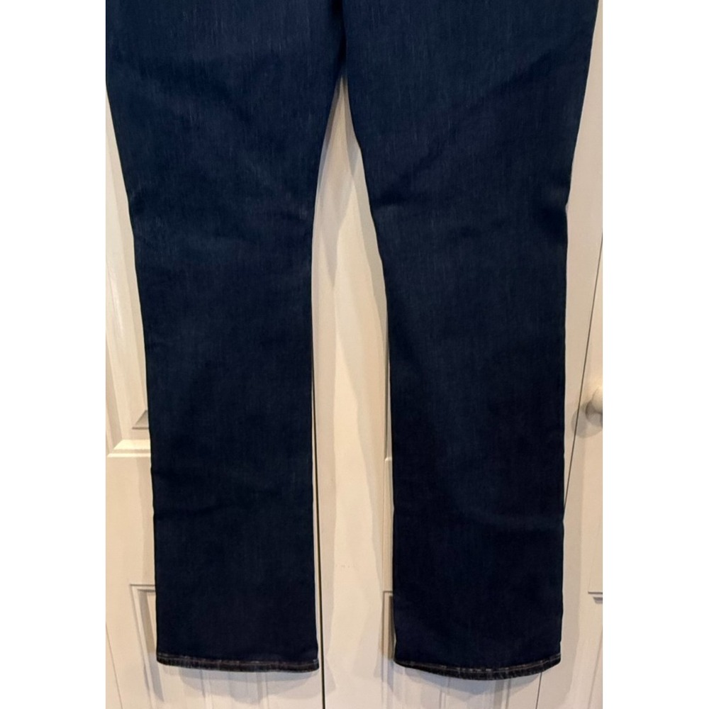 American Eagle Next Level Stretch Jeans Women's 12 Long Dark Wash Straight Leg D - Picture 5 of 10